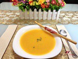 Carrot Potage with Prosciutto-Wrapped Breadsticks Recipe