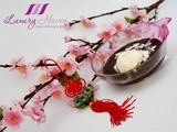 Cny Blooming Bubur Hitam with Vanilla Ice-cream (冰花黑糯米粥)
