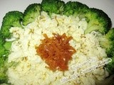 Egg-White Broccoli with Osmanthus (西兰花炒桂花蛋白)