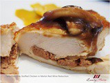 Tasty Foie Gras Stuffed Chicken in Merlot Red Wine Reduction