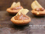 Brown Sugar Potato Chip Cookies with Snickers Topping- a.k.a bff Cookies