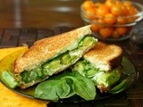 Goat Cheese and Avocado Grilled Cheese