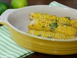 Grilled Corn with Spicy Cilantro Lime Butter