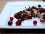 Pork Tenderloin with Balsamic Cranberry Sauce