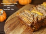 Pumpkin Cinnamon Sugar Pull-Apart Bread with Rum Glaze