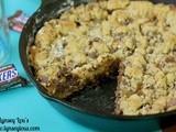 Snickers Stuffed Skillet Cookie...and my t.v. debut