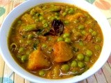 Aloo Matar ki Subzi / Potato and Green Pea Curry