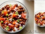 Kala Chana Chaat | Black Chickpeas salad ~ Easy & Healthy Vegetarian Salad Recipe