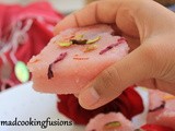 Rose Petals Beetroot Semolina Cakes (Valentine’s Day Recipe)