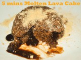 No Bake, 2 Ingredient Molten Choco Lava Cake