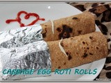 Cabbage frankie/cabbage egg roti rolls using left over cabbage curry/left over curry recipes/stuffed indian flat breads