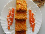 Friday with a friend Guest post by Ruxana | Carrot-Coconut Pola | carrot coconut steam cake | Easy Carrot cake without oven | Malabar recipes