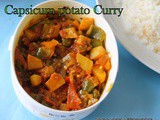 Green Bell pepper Potato Curry | Capsicum Aloo Curry | Quick and Easy Spicy South Indian Curry recipes For Rice and Rotis