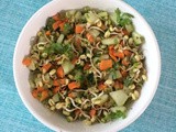 Green Gram Sprouts Salad | Whole Moong Beans Salad | Moong Sprouts Salad | Moong Sprouts Recipes