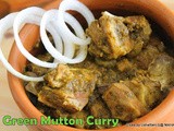 Green mutton curry |Easy  Palak mutton curry | Spinach mutton curry | Palakura mutton curry | Palak Gosht | How to make mutton palak curry | Step by step pictures
