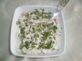 Mix vegtable raita for biryani and pulao