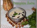 Pumpkin Raita | Gummadi Kaya Perugu Pachadi | Pumpkin In Spiced Yogurt | Quick And Easy Curd Raita Recipes For Rice,Rotis and Chapathi