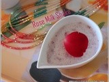 Rose milk shake/Rose petals milk shake with ice cream