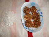 Sago vada | saggubiyyam vada | tapioca pearls deep fried fritters | deep fried snacks