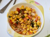 Sweet corn masala chat recipe | sweet corn chat masala | simple chat recipes | sweet corn recipes