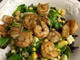 Salad with Grilled Shrimp with a Lime Vinaigrette