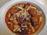 Dinner in a Box, or Not and Italian Sausage and Cannellini Bean Stew