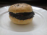 Egg Plant Bun Sandwich