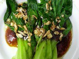 Bok Choy Stir Fry with Oyster Sauce and Garlic Oil