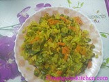 Cabbage Beans Carrot Poriyal | Kalyana Veetu Kadamba Poriyal