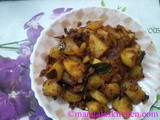 Urulai Kizhangu Varuval | Potato Fry Masala in Traditional Style