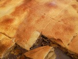 Πίτα με Μανιτάρια Portobello και Ξινή Μυζήθρα/Pie with Portobello Mushrooms and Sour Cheese
