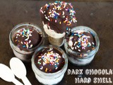 Homemade dark chocolate magic shell - cooking with kids