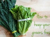 How to keep kale and other greens fresh