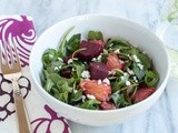 Roasted beet and arugula salad