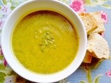 A cooling summer courgette soup