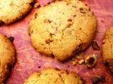 Granola hazelnut chocolate chip cookies
