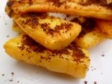 Roasted parsnips with gingerbread magic cookie dust