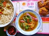 The meatball magnate's prawn balls with vietnamese noodle soup - random recipe #27