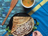 Sprout Attu | Sprouted Moong/Mung Beans Dosai | Gluten Free and Vegan Recipe