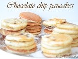 Chocolate chip mini pancakes