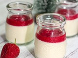 Panna cotta with Strawberry Coulis