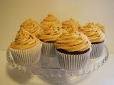 Devils Food Cake Cupcakes with Peanut Buttercream
