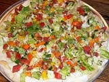 Israeli  Salad  Pizza
