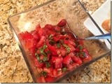 142.6…Tomato and Basil Bruschetta