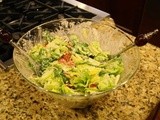 143.0…Romaine Salad with Tiny Tomatoes and Creamy Basil Dressing