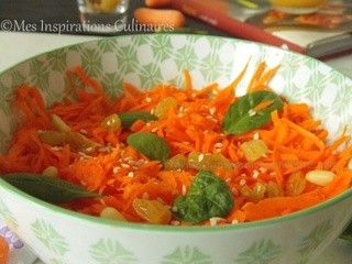 Salade de carottes rapees a l'orange