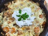 Cassolette de raviole aux carottes et champignons