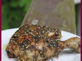 Roast Chicken with Ghee, Za’atar and Pomegranate Molasses