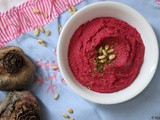 Roasted Red Beet Hummus Dip