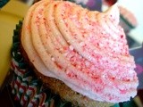 Candy Cane Mocha Cupcakes